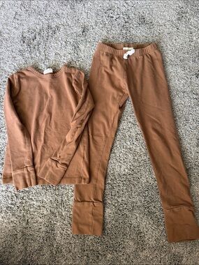 Gus+Steel Kids Pajama Set - Brown